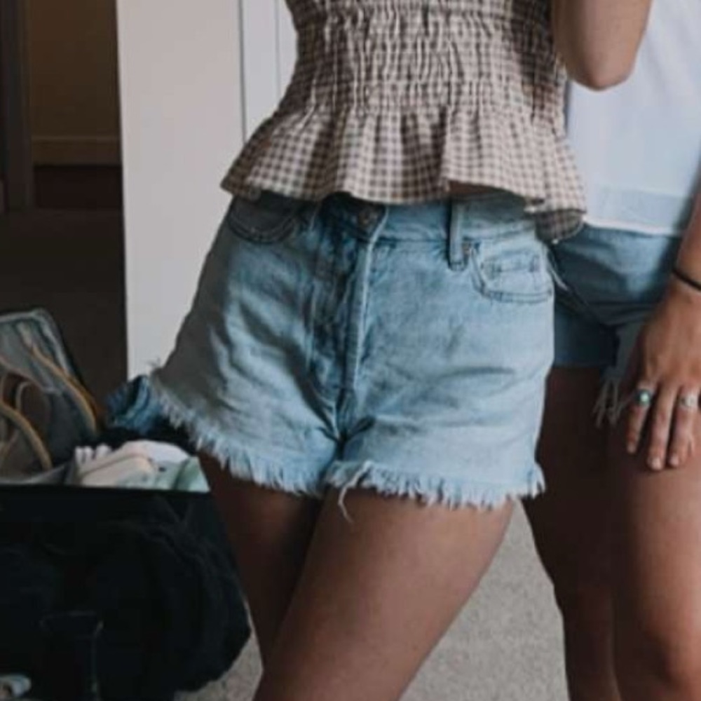 Pacsun Light Wash Denim Shorts